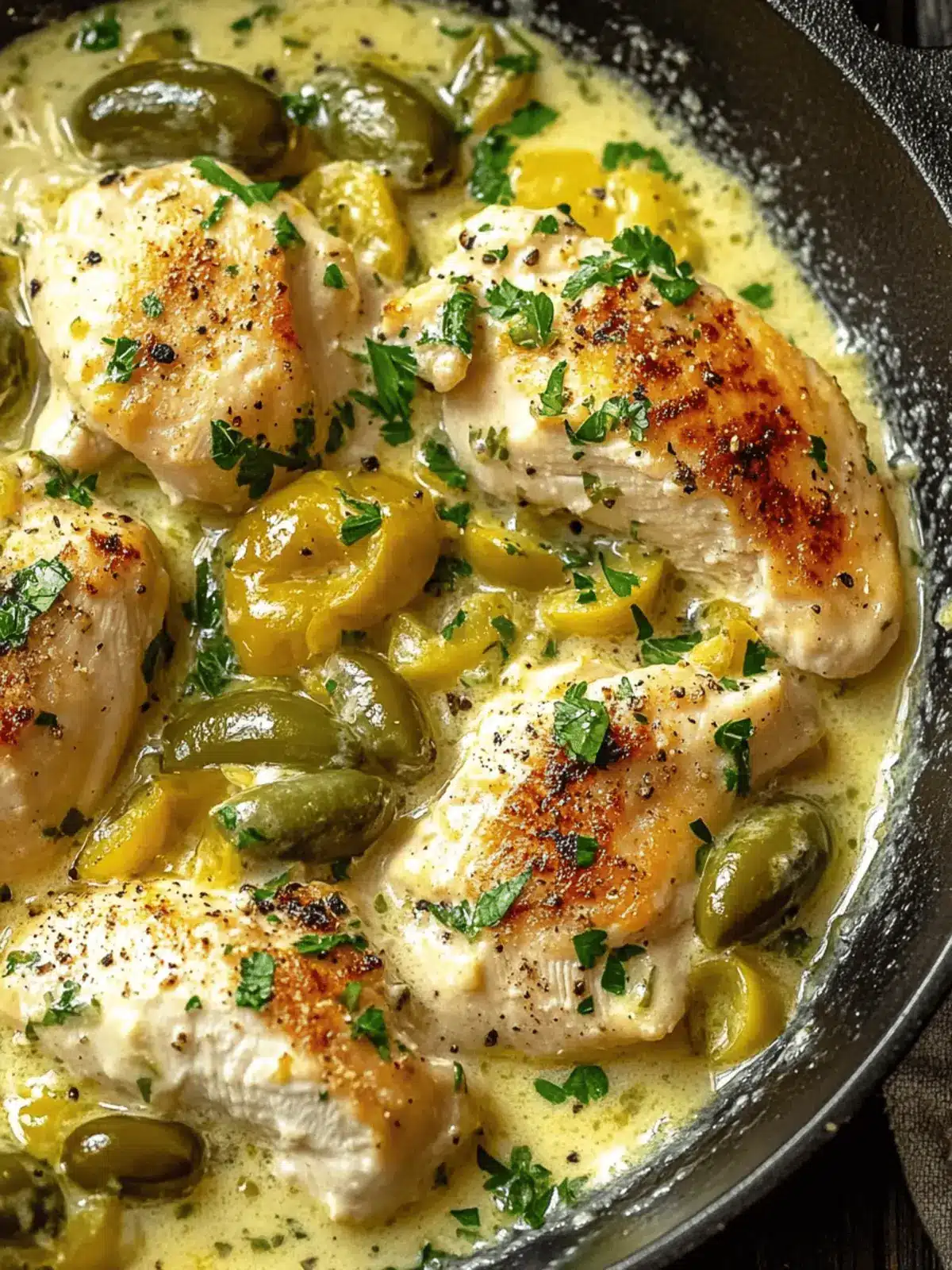 Creamy Pepperoncini Chicken Skillet: Weeknight Dinner Magic 3 Creamy Pepperoncini Chicken Skillet