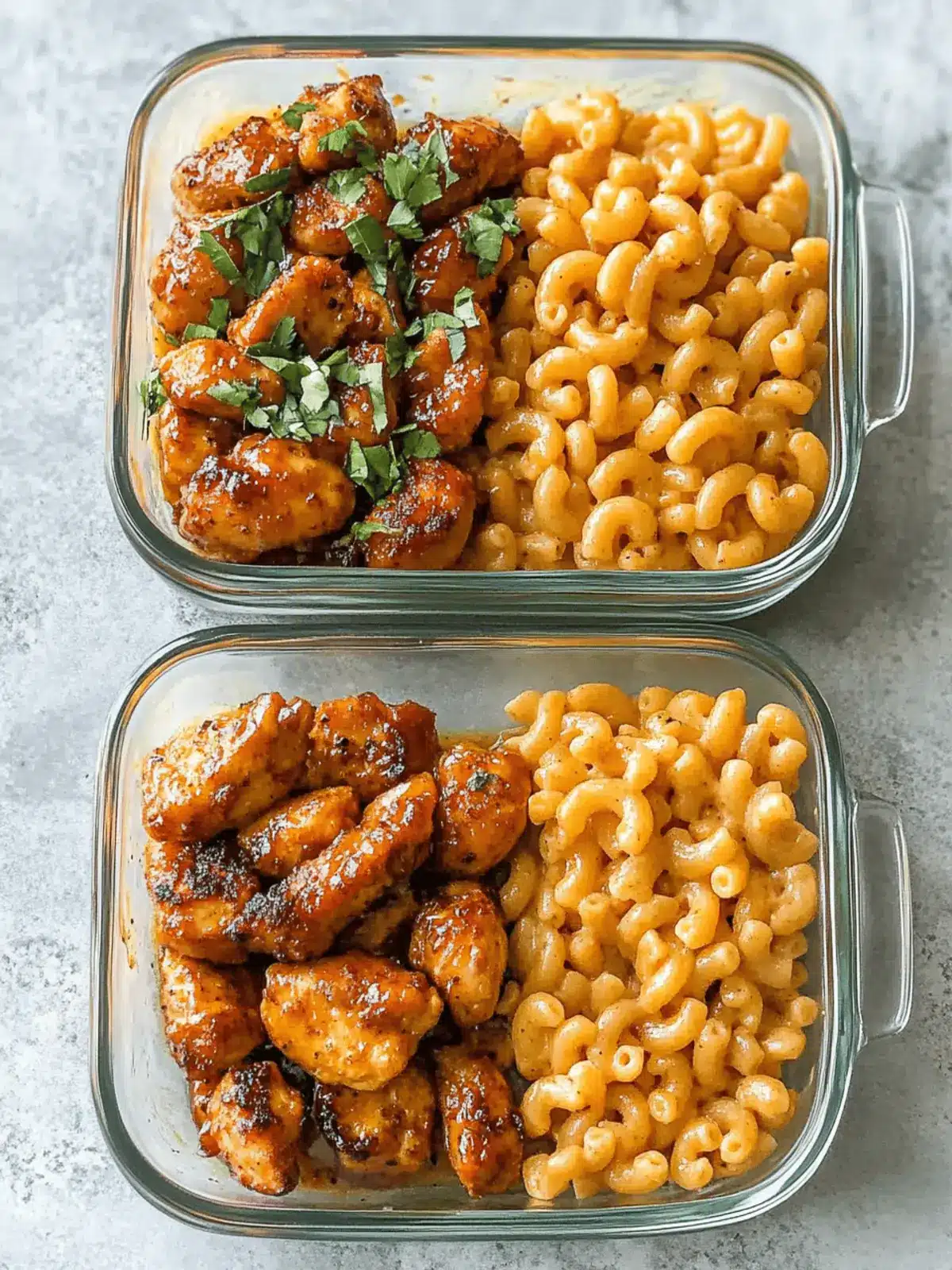High Protein Honey Garlic Butter Chicken with Mac & Cheese Bliss 4 High Protein Honey Garlic Butter Chicken with Mac & Cheese