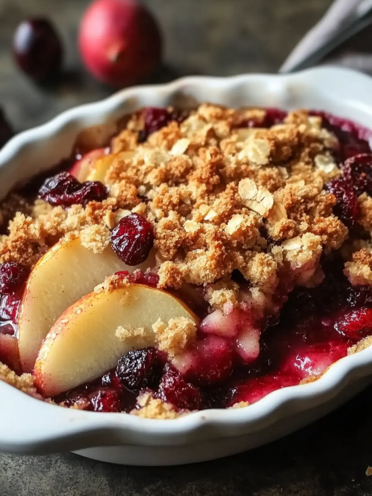 Fall's Best Pear Cranberry Crisp That Will Warm Your Heart 2 Pear Cranberry Crisp