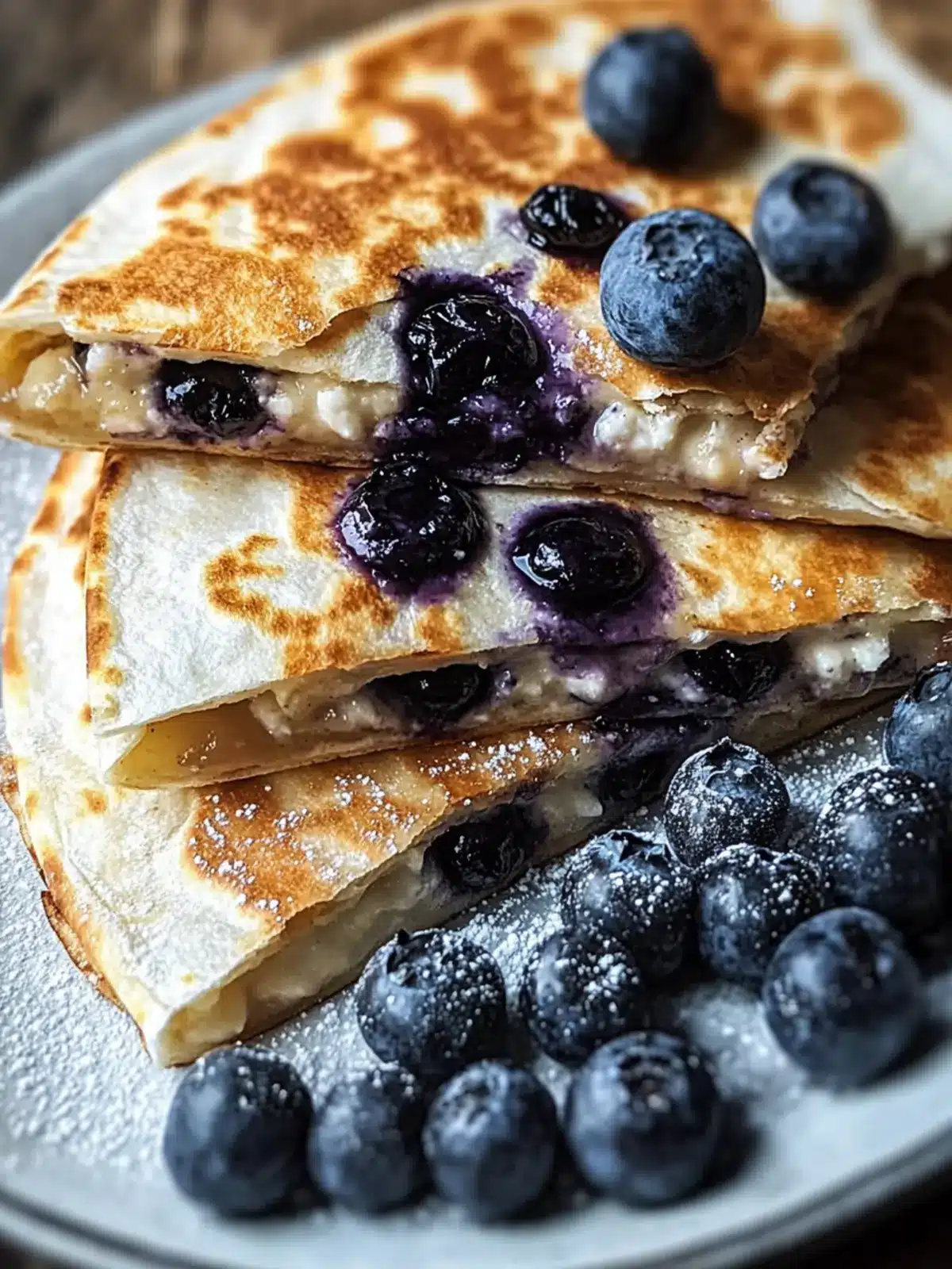 Blueberry Breakfast Quesadilla: Sweet Start in 30 Minutes 2 Blueberry Breakfast Quesadilla