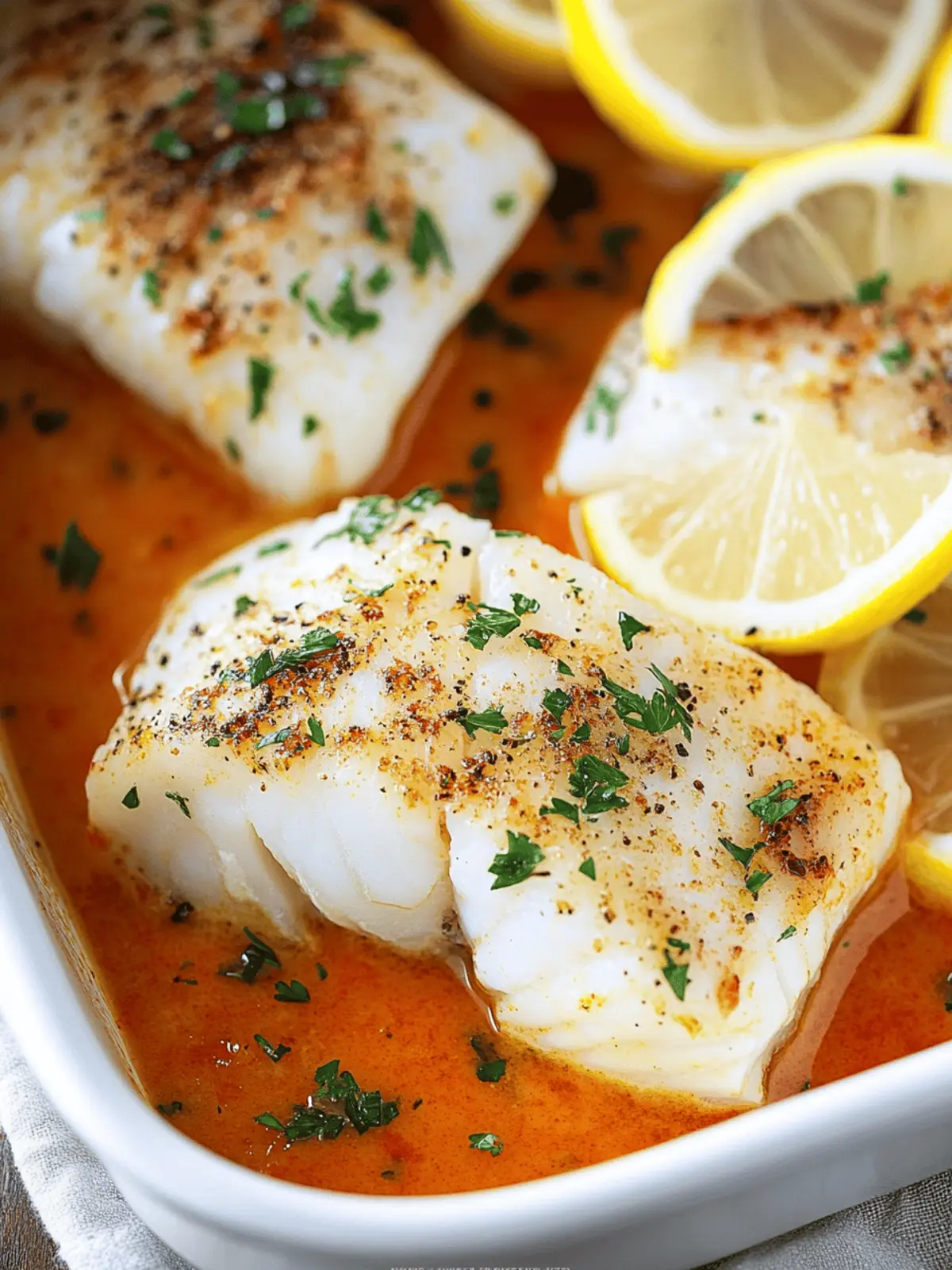 Lemon Butter Baked Cod: A Simple, Delicious Seafood Delight 3 Lemon Butter Baked Cod