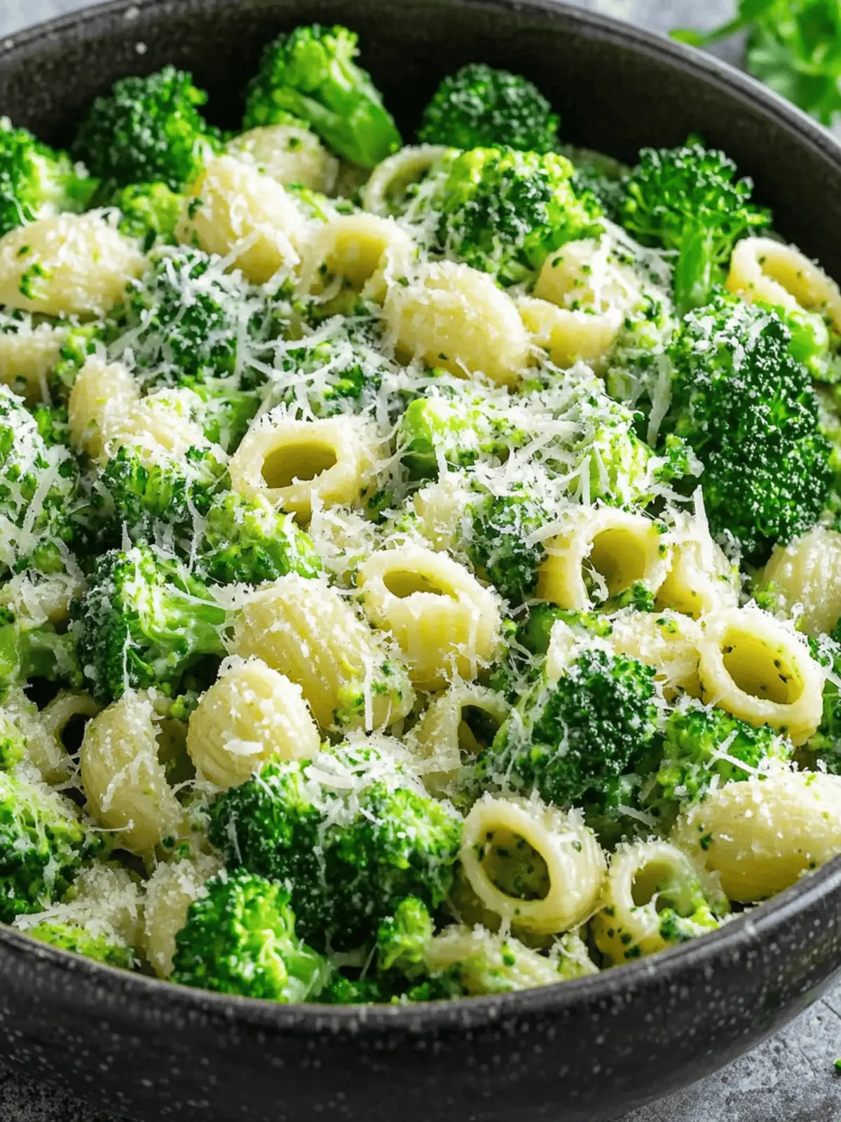 Savory Broccoli Pasta with Garlic Parmesan Magic 3 Broccoli Pasta Garlic Parmesan