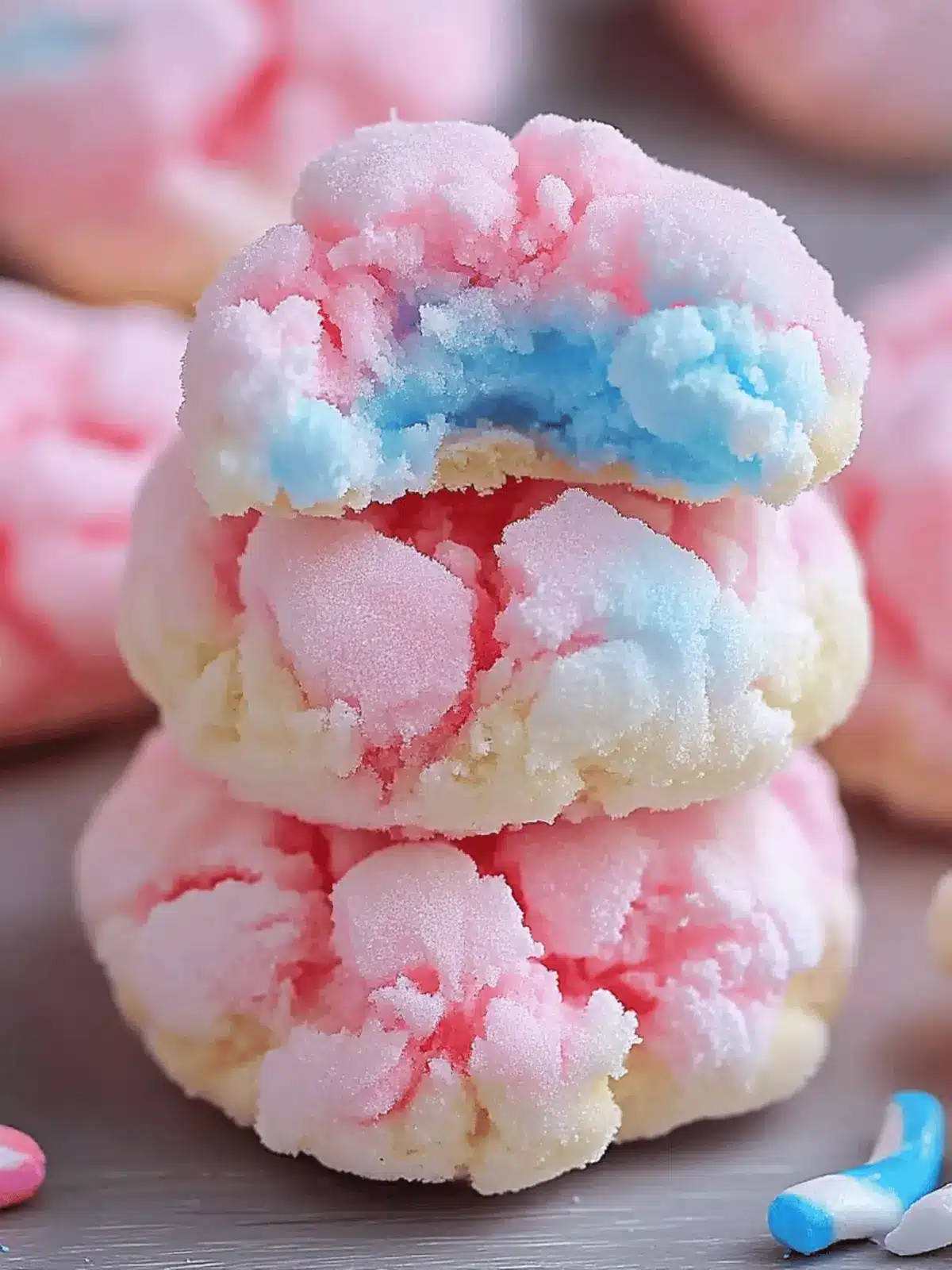 Delightful Cotton Candy Cookies: A Whimsical Treat for All! 3 Cotton Candy Cookies