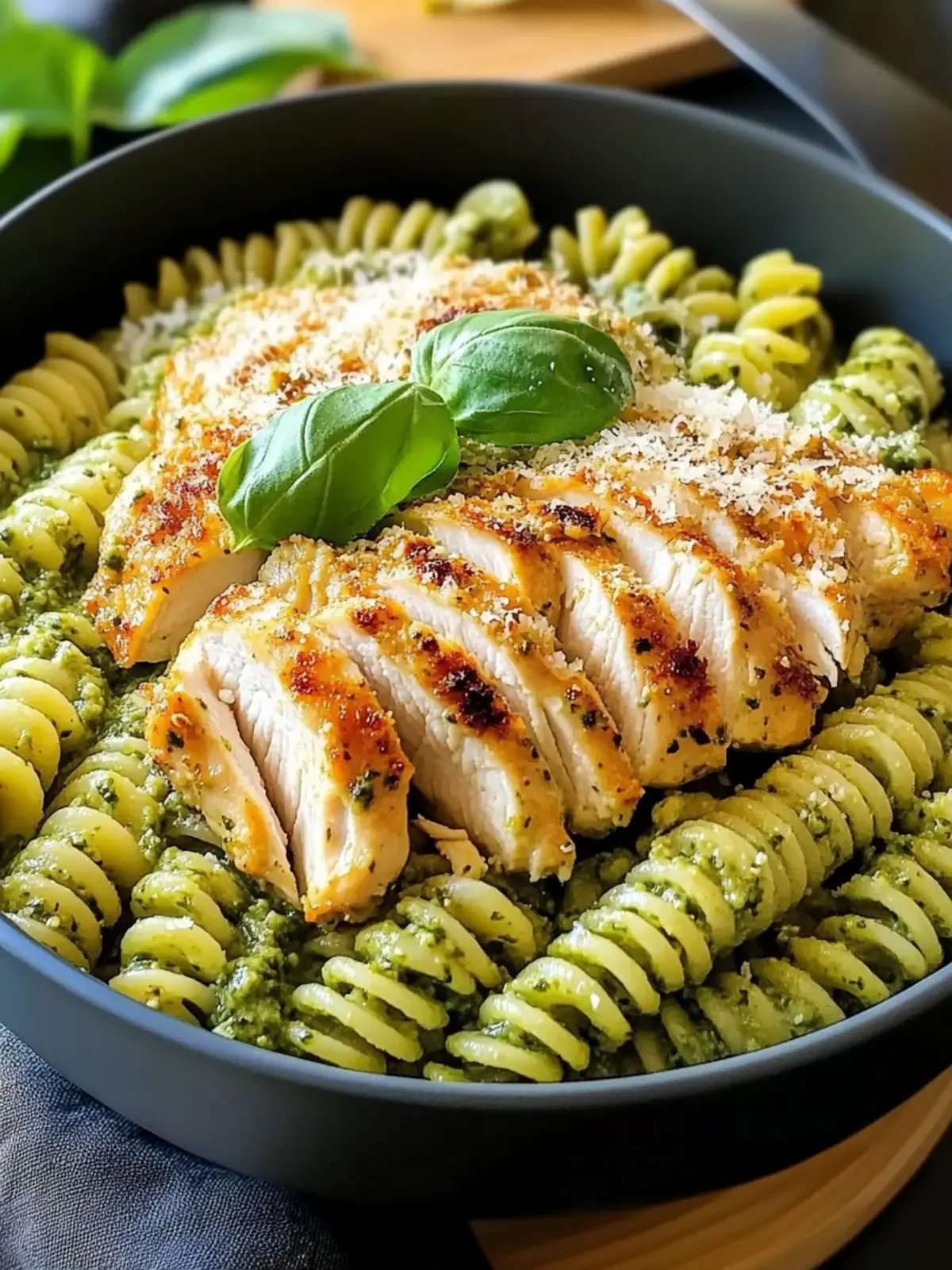 Pesto Pasta With Parmesan Chicken Perfection for Dinner Bliss 3 Pesto Pasta With Parmesan Chicken Perfection