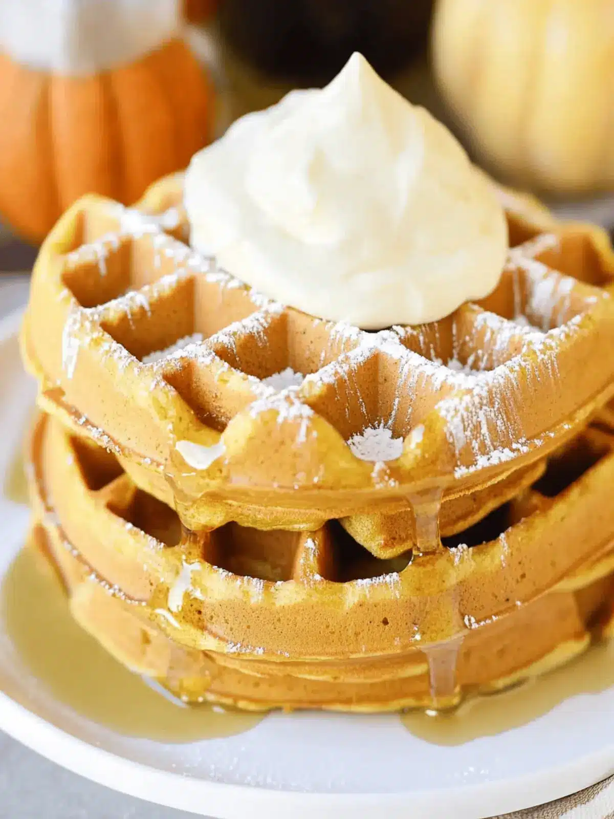 Irresistibly Light Pumpkin Waffles for Cozy Fall Mornings 2 Pumpkin Waffles