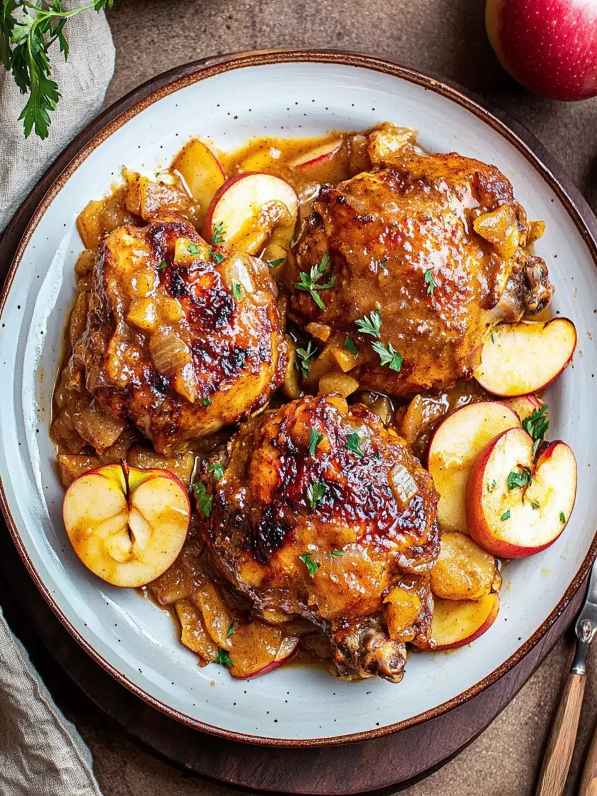 Curry Spiced Roasted Chicken with Apple Miso Sauce Delight 2 Curry Spiced Roasted Chicken with Apple Miso Sauce