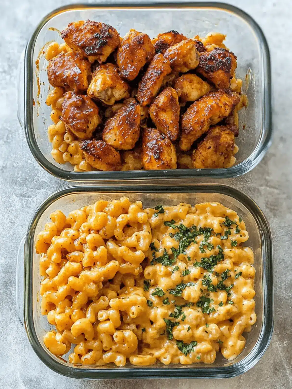 High Protein Honey Garlic Butter Chicken with Mac & Cheese Bliss 2 High Protein Honey Garlic Butter Chicken with Mac & Cheese