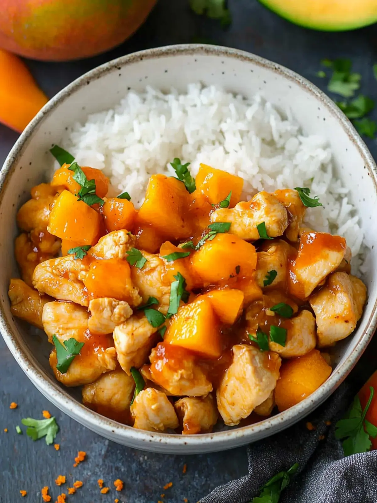 Mango Chicken and Rice: A Sweet Twist on Dinner Night 3 Mango Chicken and Rice
