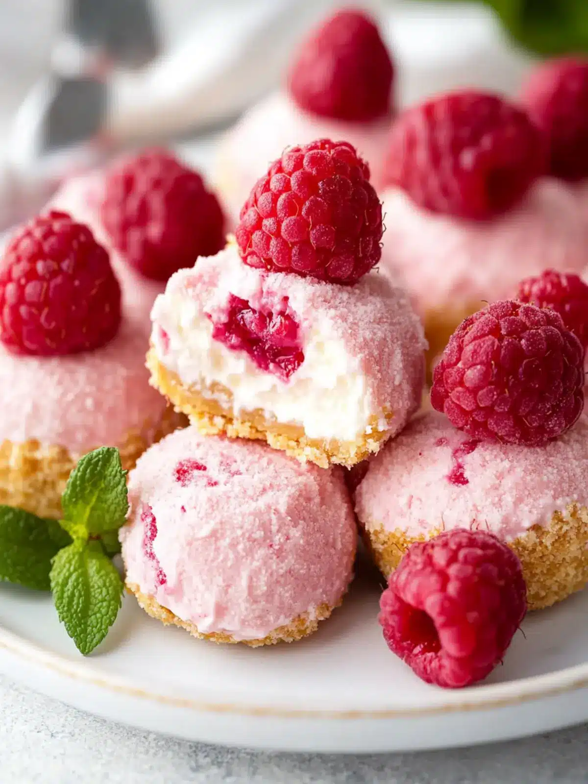 Delicious Raspberry No Bake Cheesecake Bites You'll Love 3 Raspberry No Bake Cheesecake Bites