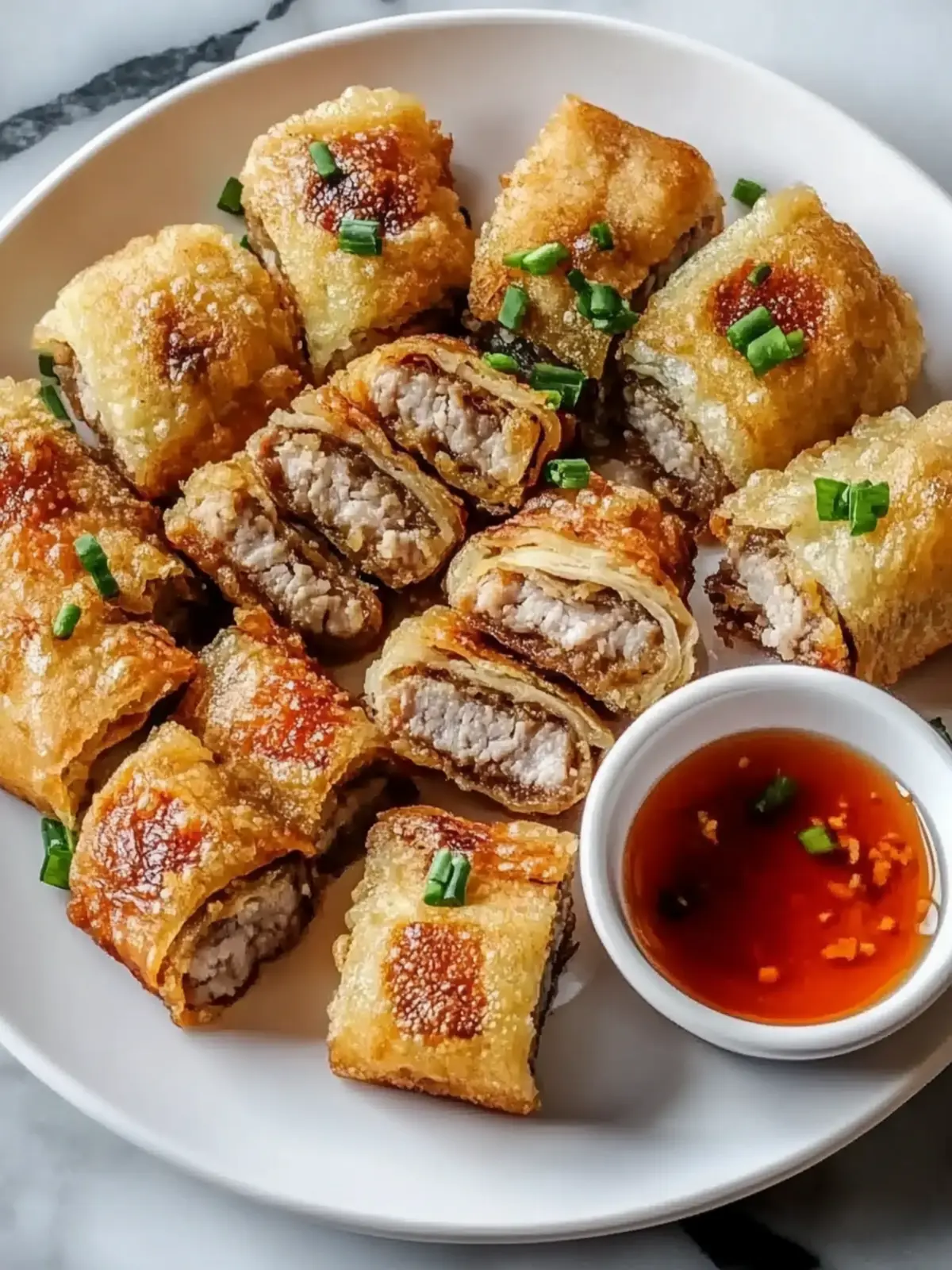 Crispy Fried Kikiam with Minced Pork and Bean Curd Delight 4 Crispy Fried Kikiam with Minced Pork and Bean Curd
