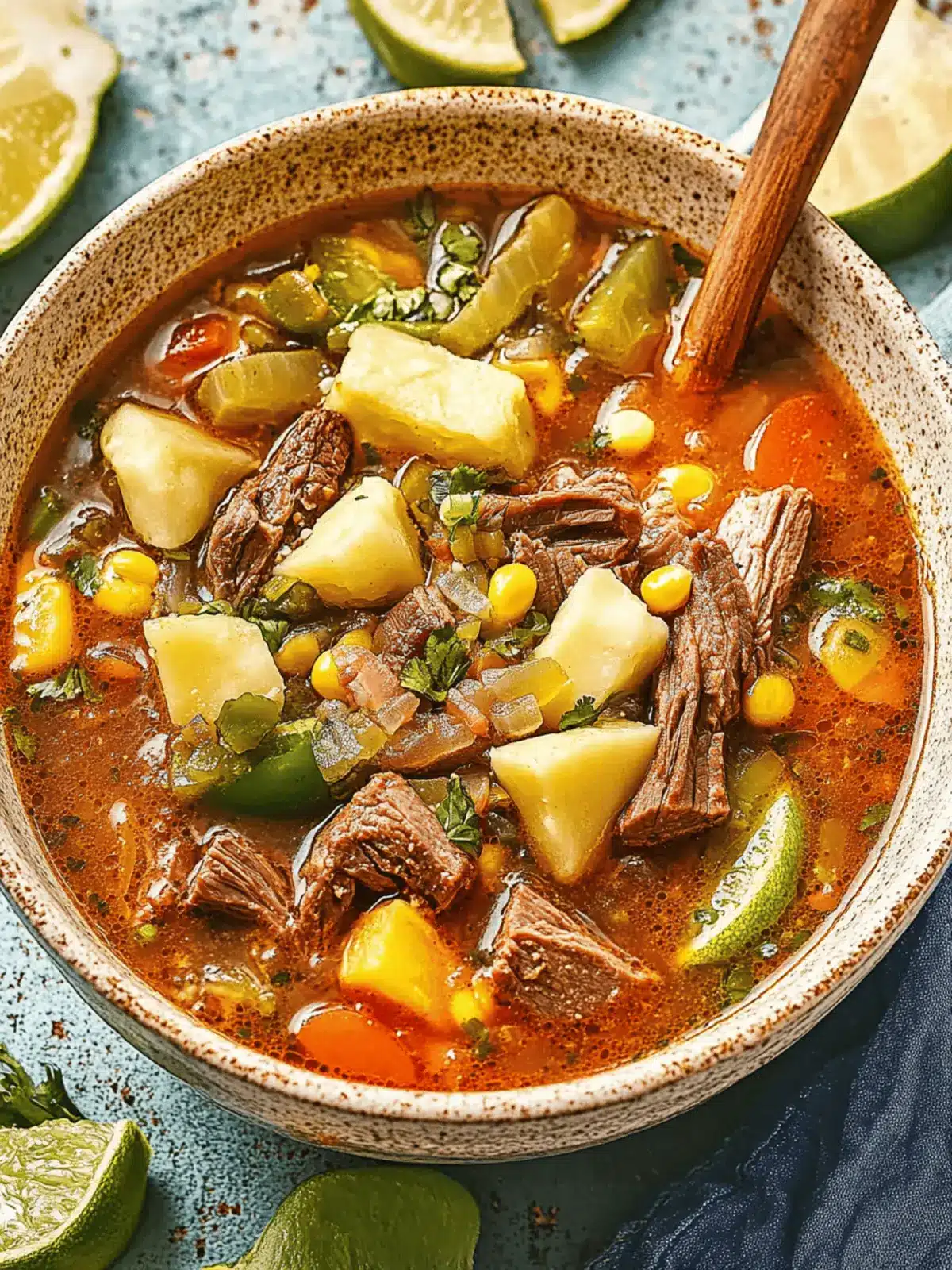 Savor the Warmth: Easy Caldo de Res Recipe for Cozy Nights 4 Caldo de Res Recipe (Mexican Beef Soup)