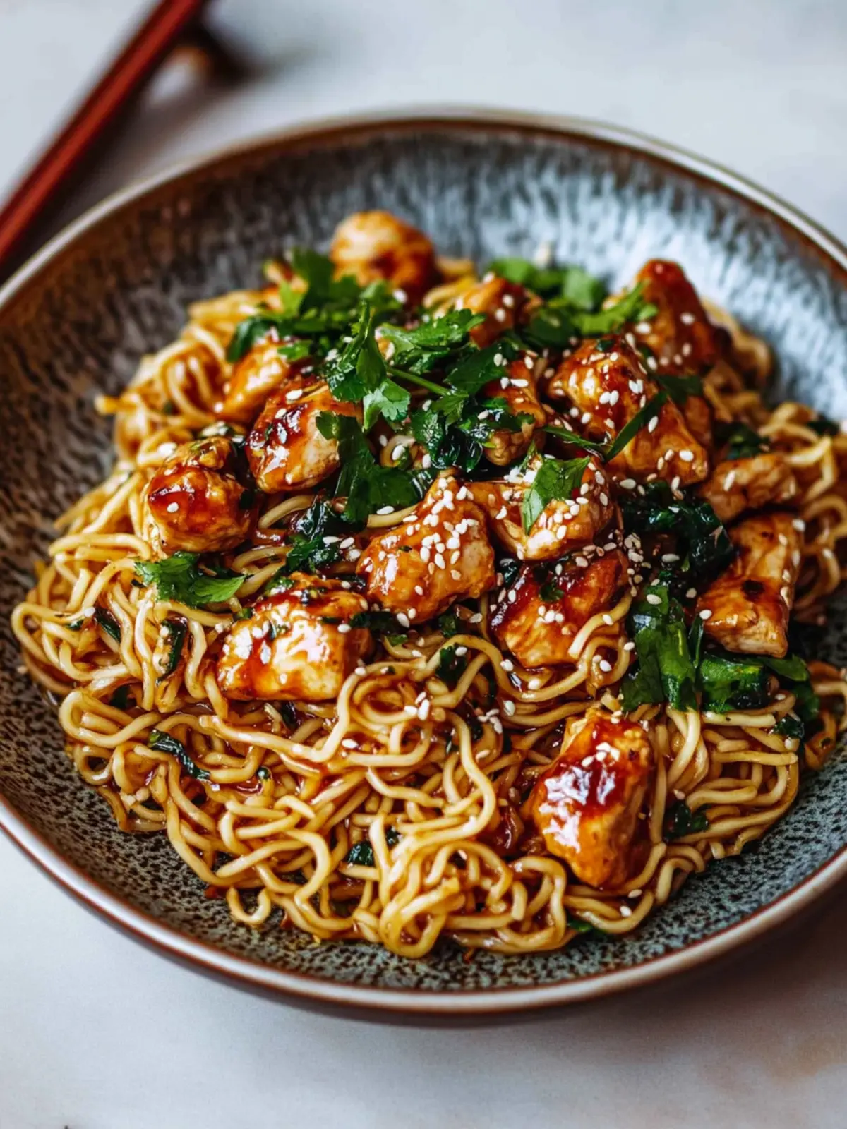 Sticky Garlic Chicken Noodles for Easy Weeknight Bliss 3 Sticky Garlic Chicken Noodles