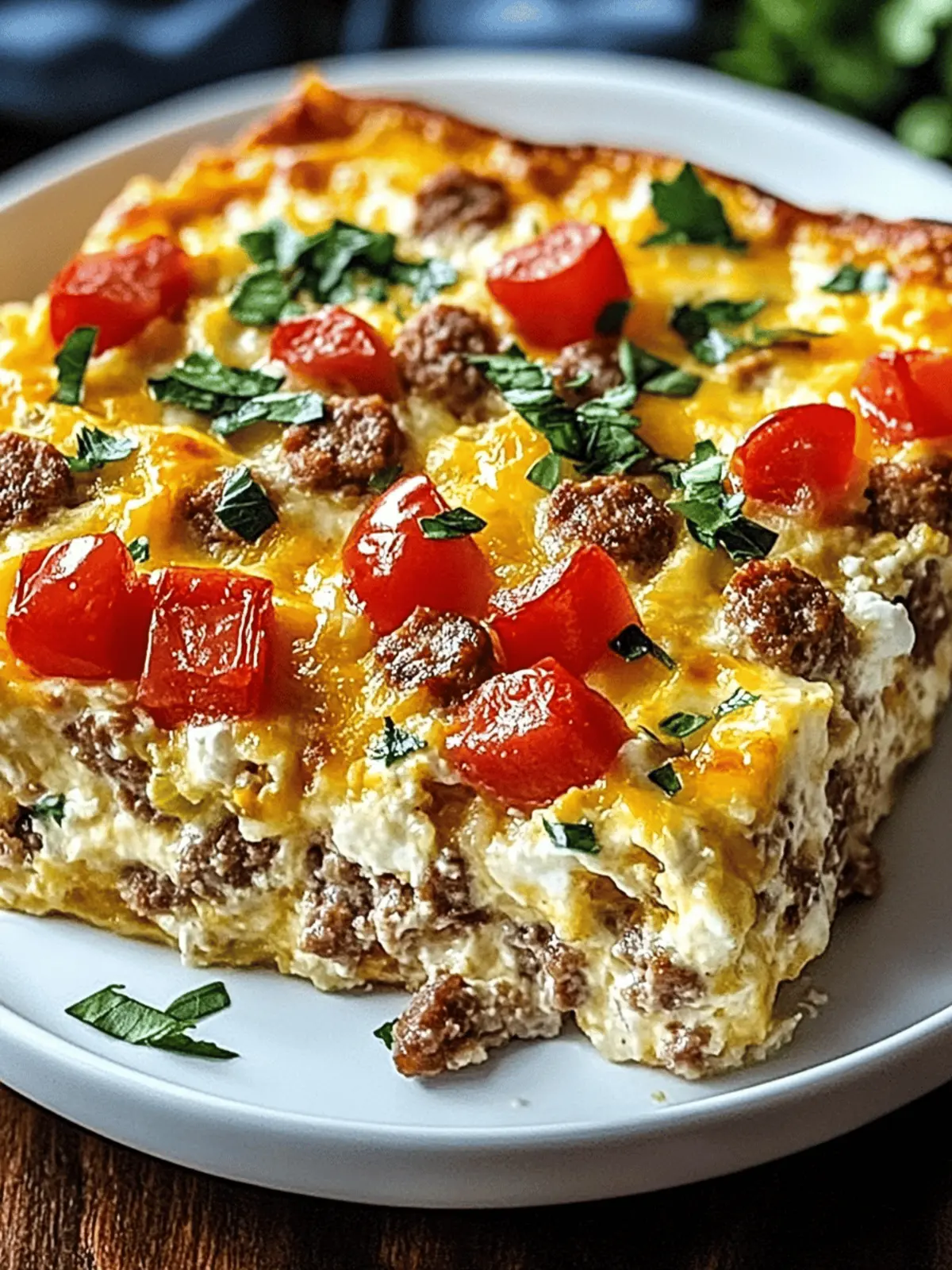High-Protein Cottage Cheese & Turkey Sausage Casserole Delight 4 High-Protein Cottage Cheese & Turkey Sausage Breakfast Casserole