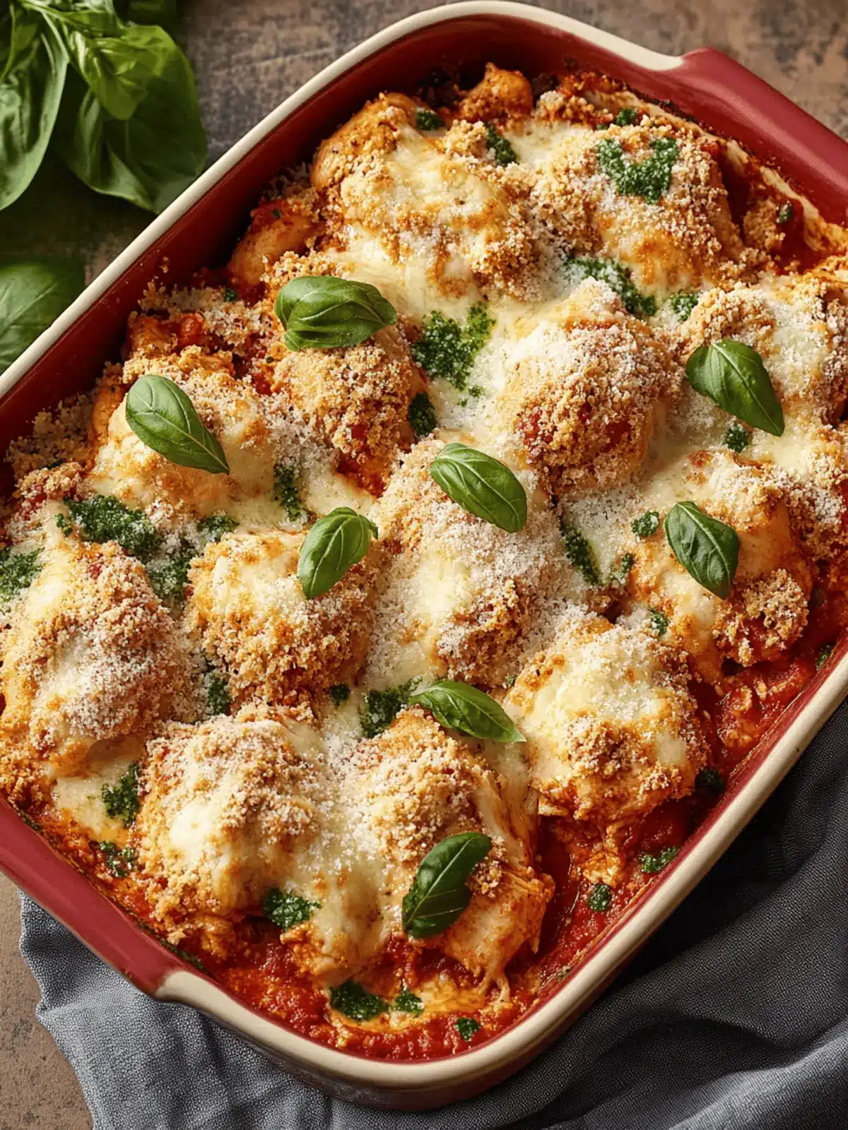 Savory Keto Chicken Parmesan Casserole for Comfort Food Lovers 2 Keto Chicken Parmesan Casserole