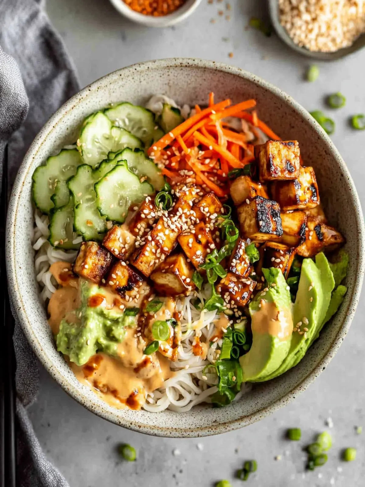 Satisfy Cravings with Pan Fried Tofu Noodle Bowls Delight 4 Pan Fried Tofu Noodle Bowls