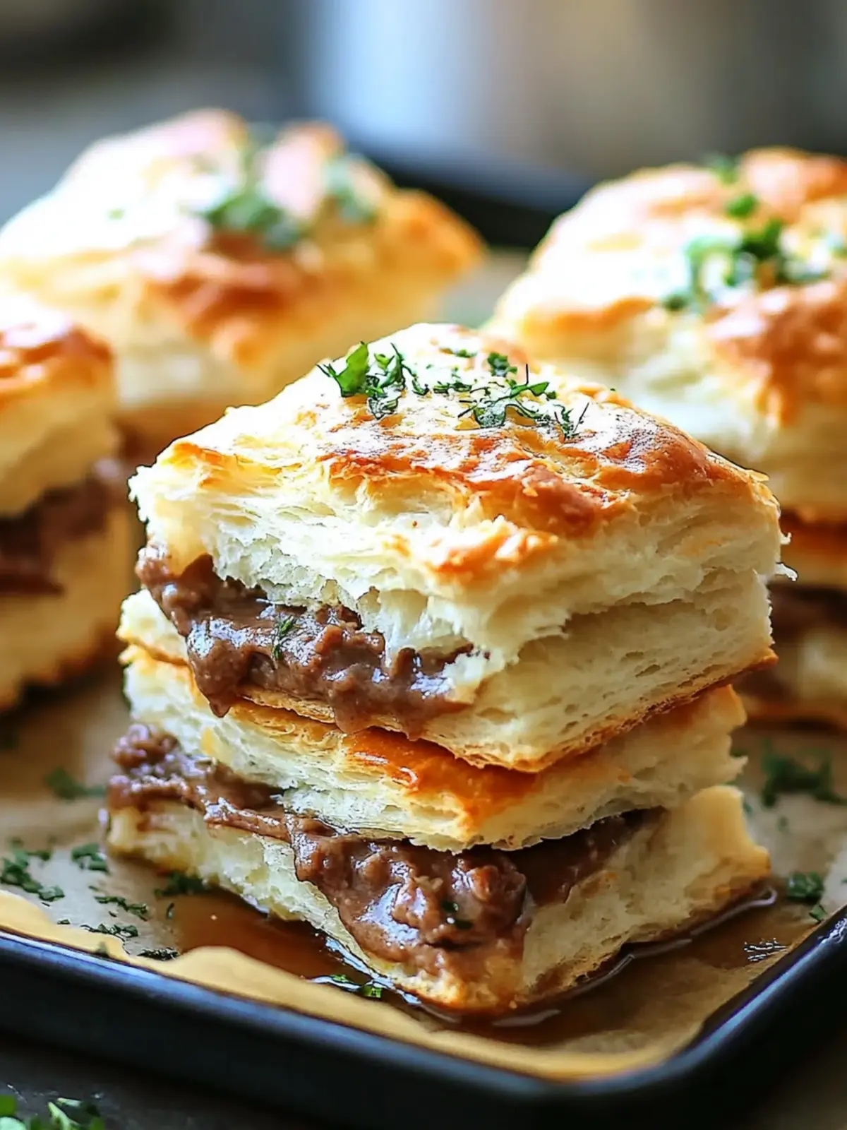 Savor Baked French Dip Biscuits for Ultimate Comfort Food 3 Baked French Dip Biscuit