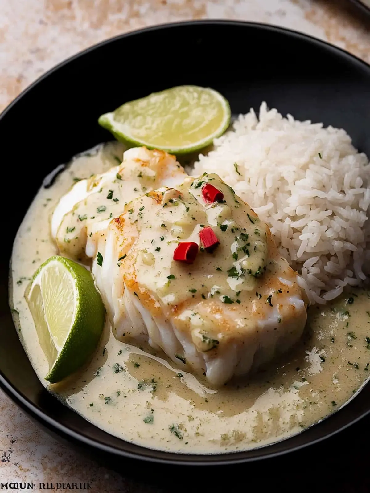 Miso-Coconut Poached Cod with Pandan Rice A Flavor Adventure 3 Miso-Coconut Poached Cod with Pandan Rice