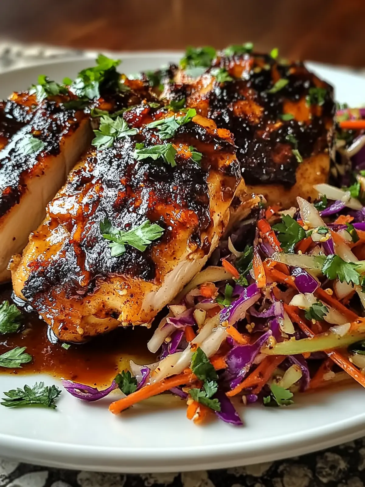 Sticky Apple Cider Chicken with Crisp Autumn Slaw for Cozy Nights 2 Sticky Apple Cider Chicken with Crisp Autumn Slaw