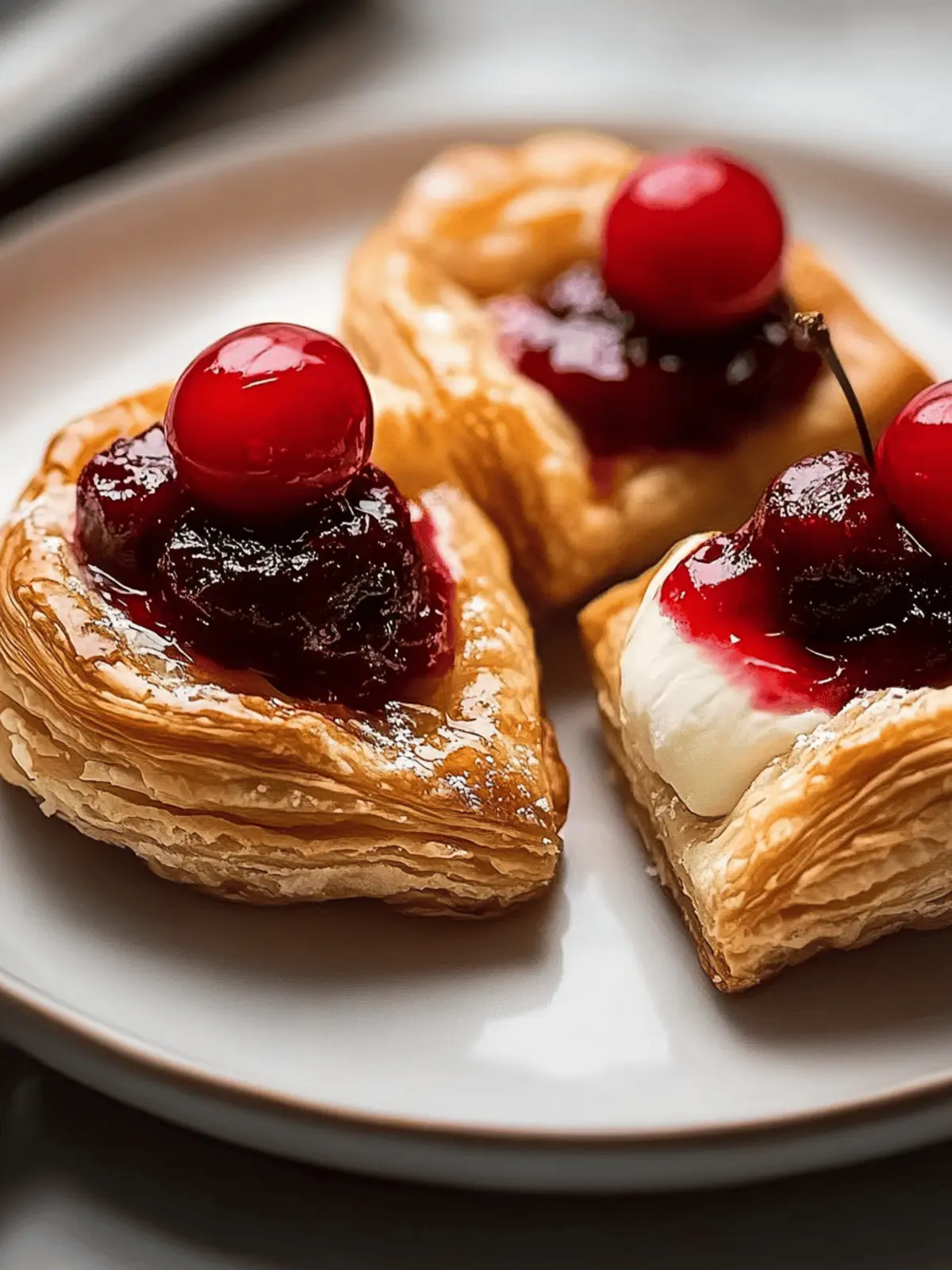 Cherry Cream Cheese Puff Pastries: Quick & Irresistibly Sweet 4 Cherry Cream Cheese Puff Pastries
