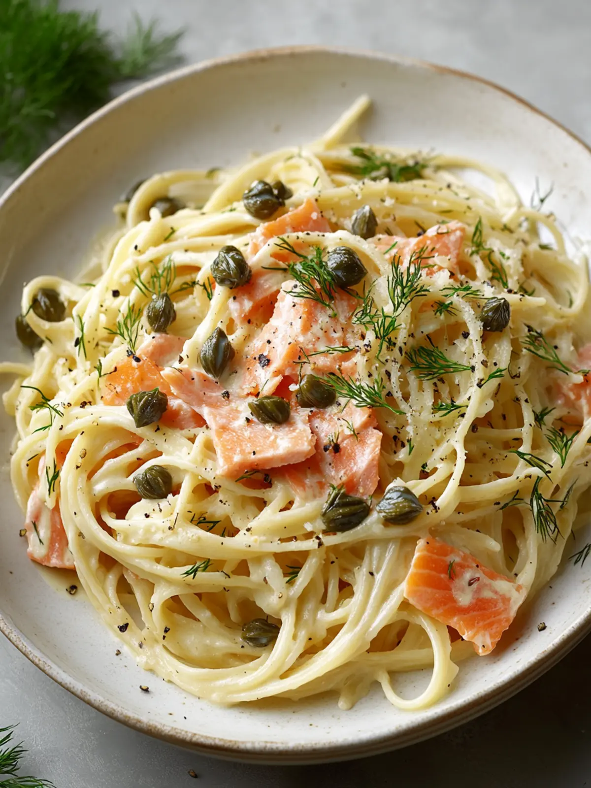 Creamy Smoked Salmon Pasta with Capers and Dill Delight 2 Smoked Salmon Pasta with Capers and Dill