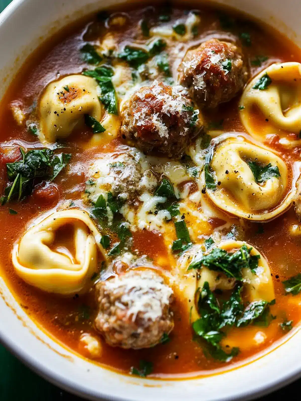 Cheesy Meatball Tortellini Soup for Ultimate Cozy Nights 4 Cheesy Meatball Tortellini Soup