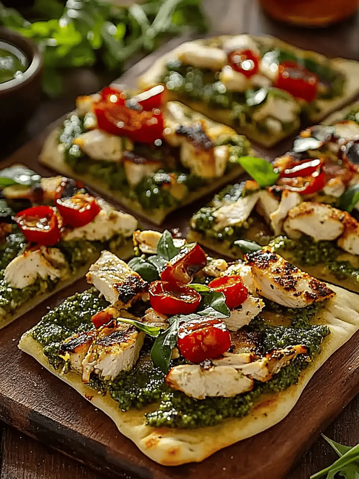 Irresistible Chicken Pesto Flatbread Ready in 20 Minutes 4 Irresistible Chicken Pesto Flatbread