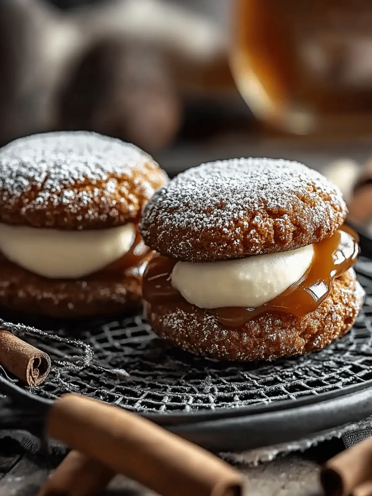 Apple Cider Whoopie Pie Cookies with Gooey Caramel Delight 4 Apple Cider Whoopie Pie Cookies with Caramel