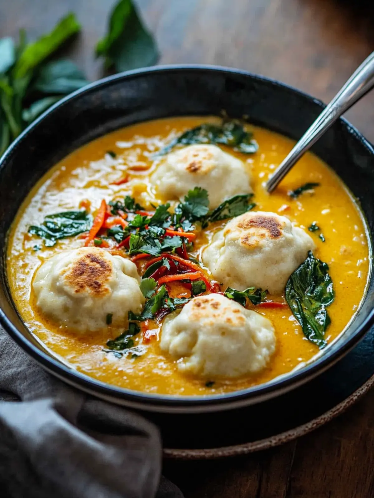 Coconut Curry Soup With Dumplings for Cozy Nights In 3 Coconut Curry Soup With Dumplings
