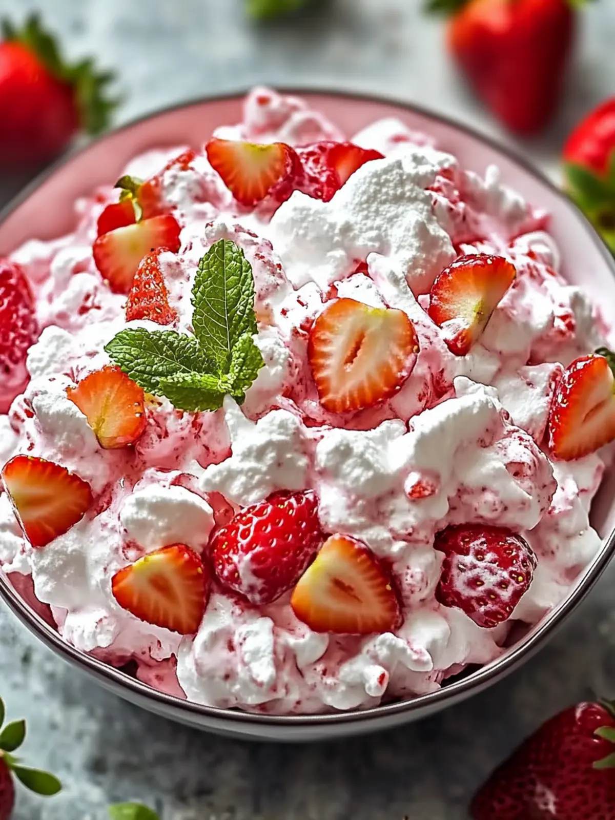 6 Terrific Happy Strawberry Fluff Salad Dessert for Any Occasion 4 6 Terrific Happy Strawberry Fluff Salad Dessert