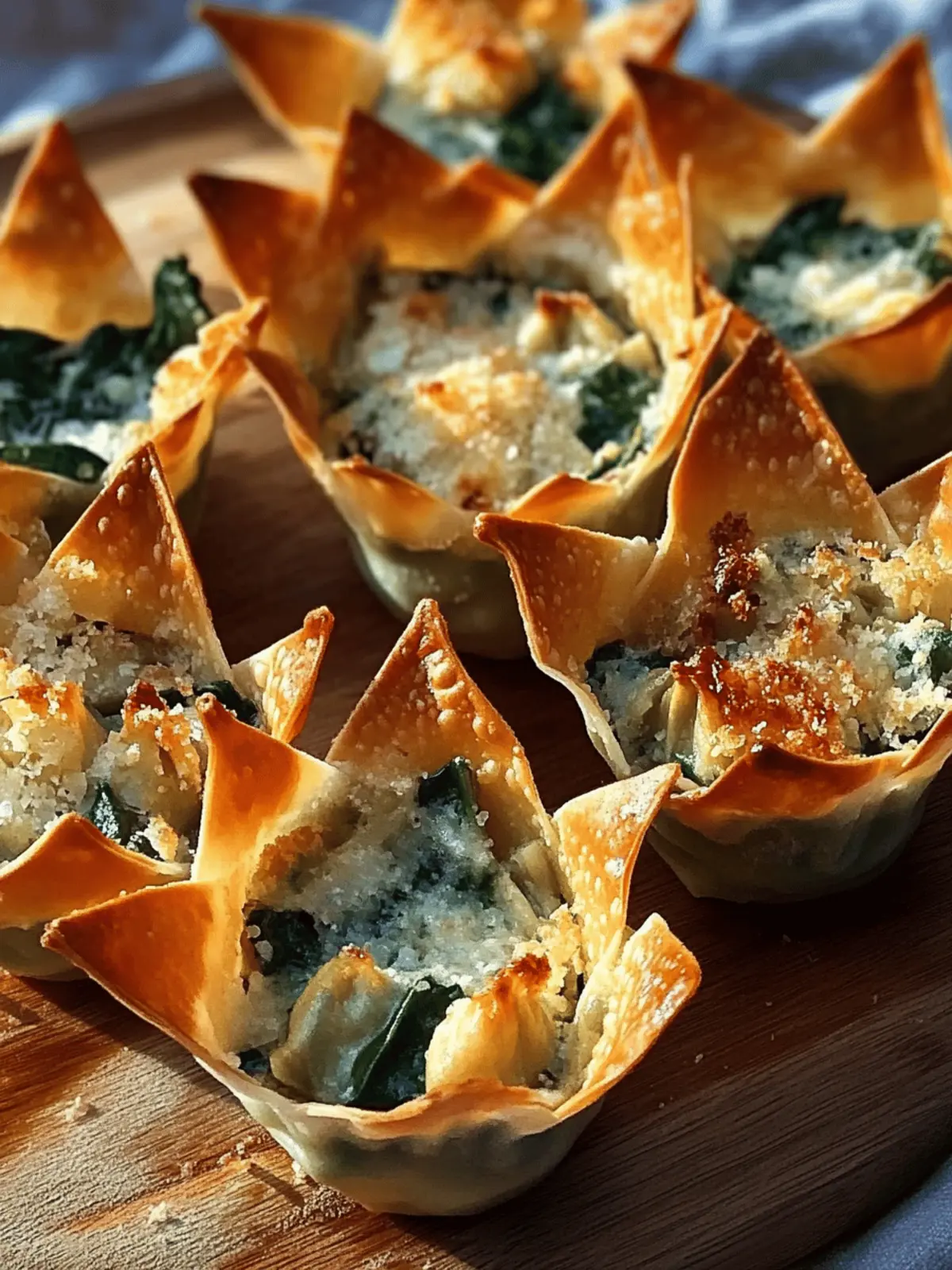 Amazing Spinach Artichoke Wonton Cups that Wow Your Guests 2 Amazing Spinach Artichoke Wonton Cups