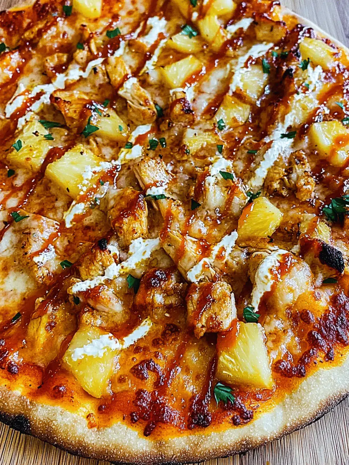Pineapple Sriracha Chicken Outdoor Pizza that Wows Every Bite 2 Pineapple Sriracha Chicken Outdoor Pizza