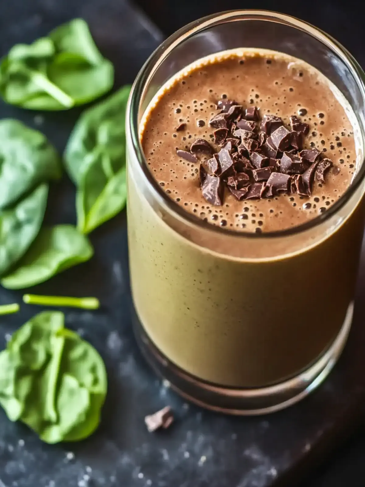 Chocolate Spinach Smoothie: A Yummy Boost for Your Day 2 Chocolate Spinach Smoothie