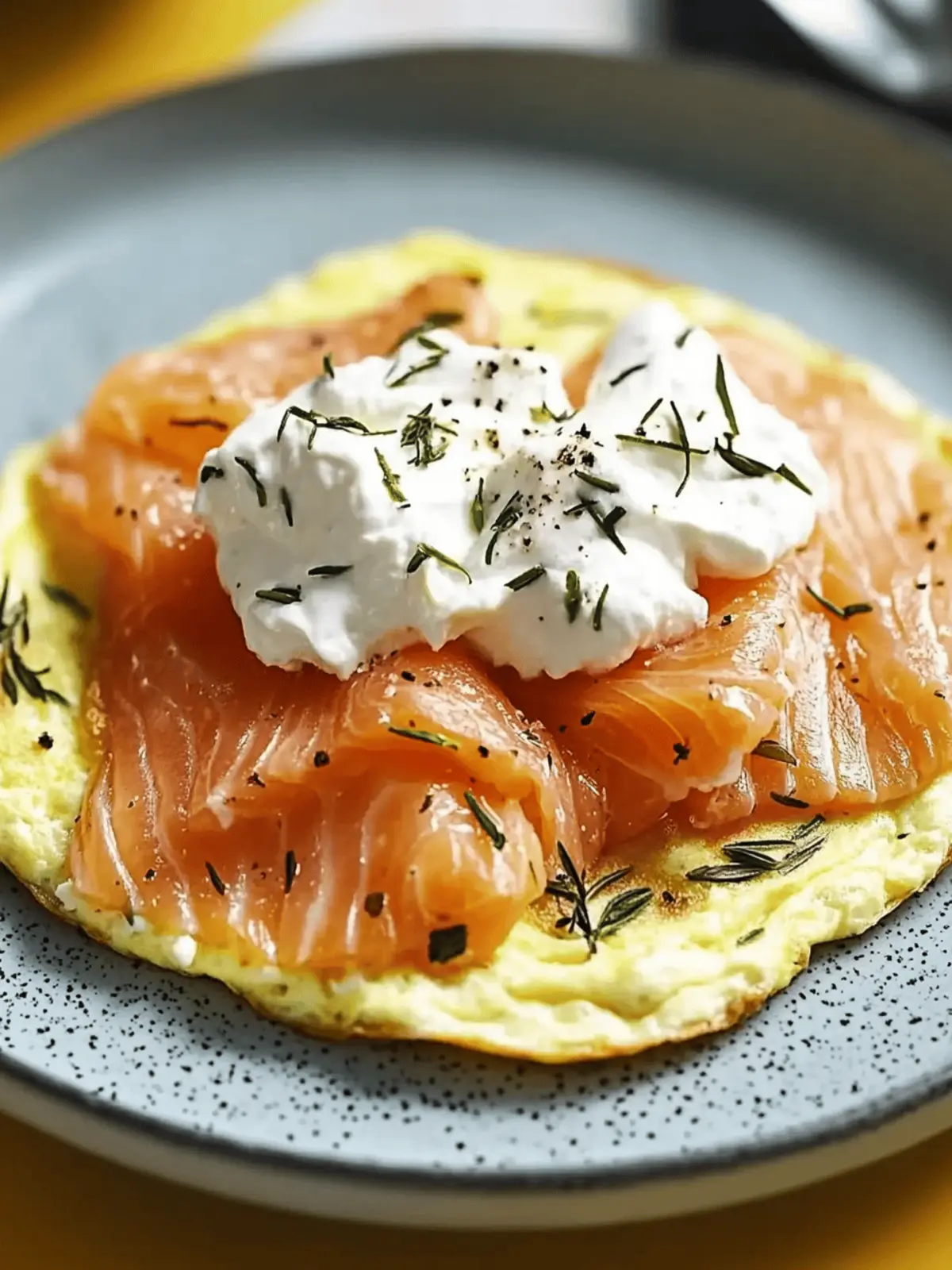 Savory Omelet with Salmon & Cream Cheese in Just 5 Minutes 3 Savory Omelet with Salmon & Cream Cheese