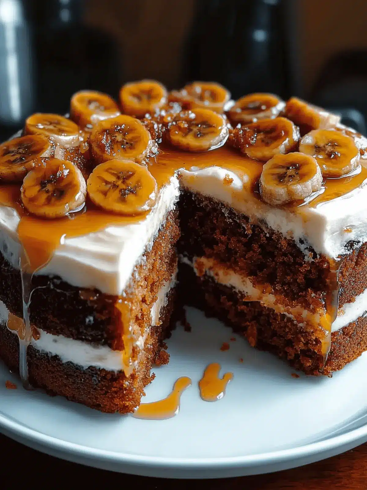 Caramelized Banana Carrot Cake: Moist, Sweet, and Healthy Delight 2 Caramelized Banana Carrot Cake