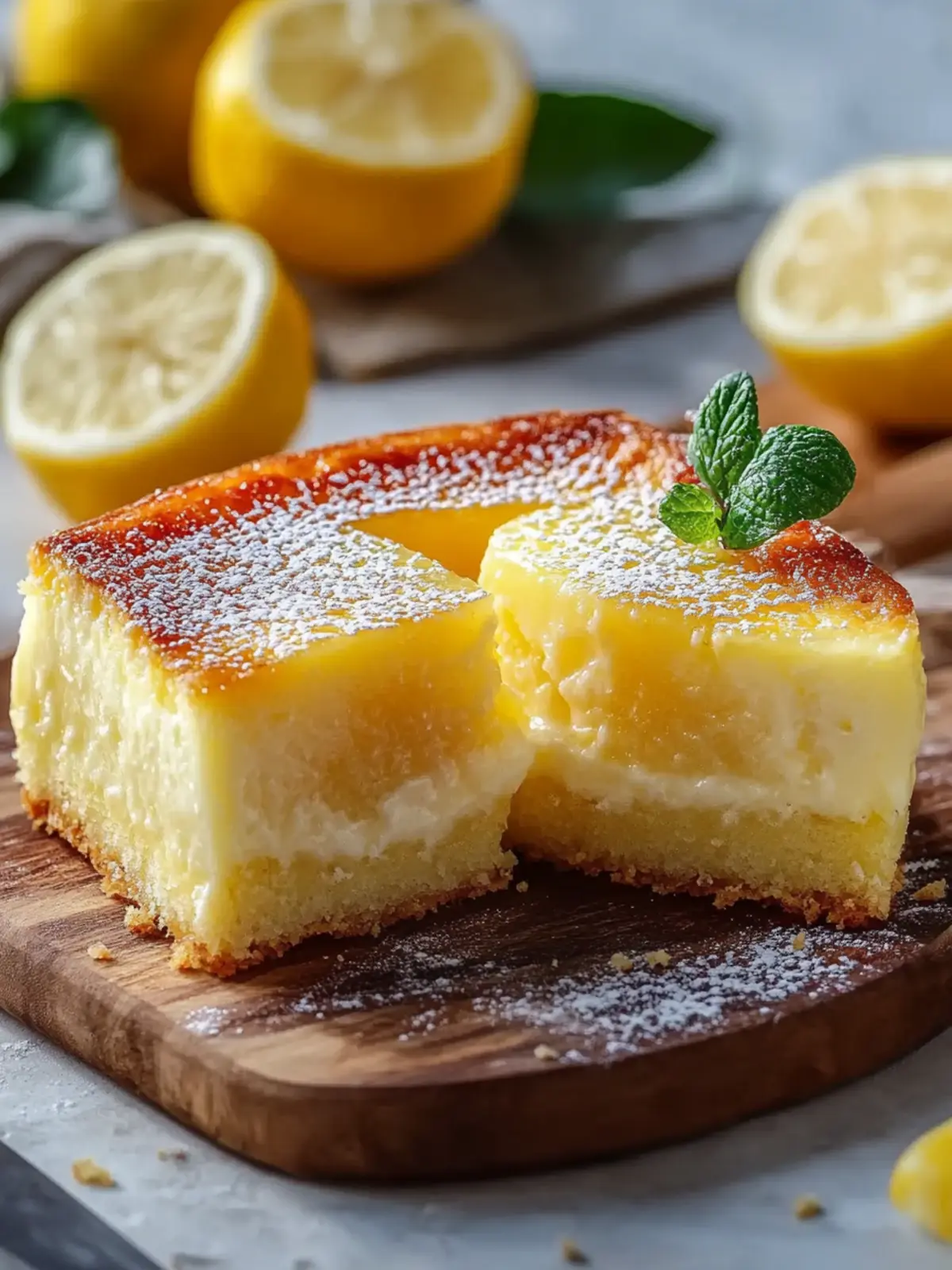 Lemon Magic Custard Cake A Delightful Layered Treat 4 Lemon Magic Custard Cake