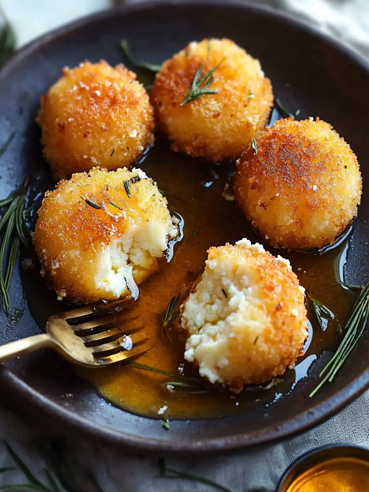 Fried Goat Cheese with Tarragon + Honey: A Crunchy Delight 4 Fried Goat Cheese with Tarragon + Honey
