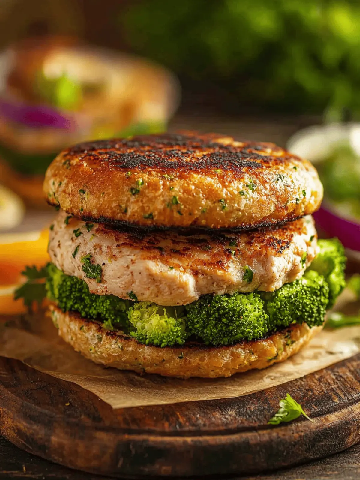 Savor Healthy Chicken and Broccoli Burgers in 25 Minutes 2 Chicken and Broccoli Burgers