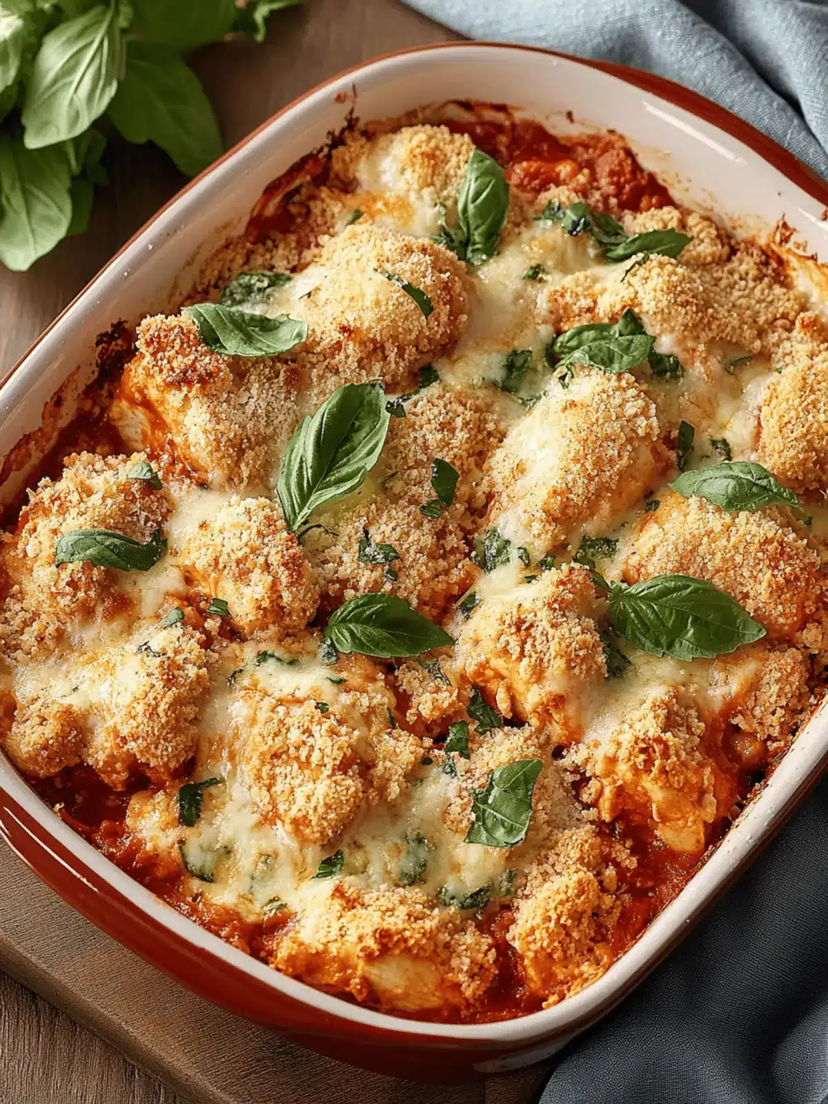 Savory Keto Chicken Parmesan Casserole for Comfort Food Lovers 3 Keto Chicken Parmesan Casserole