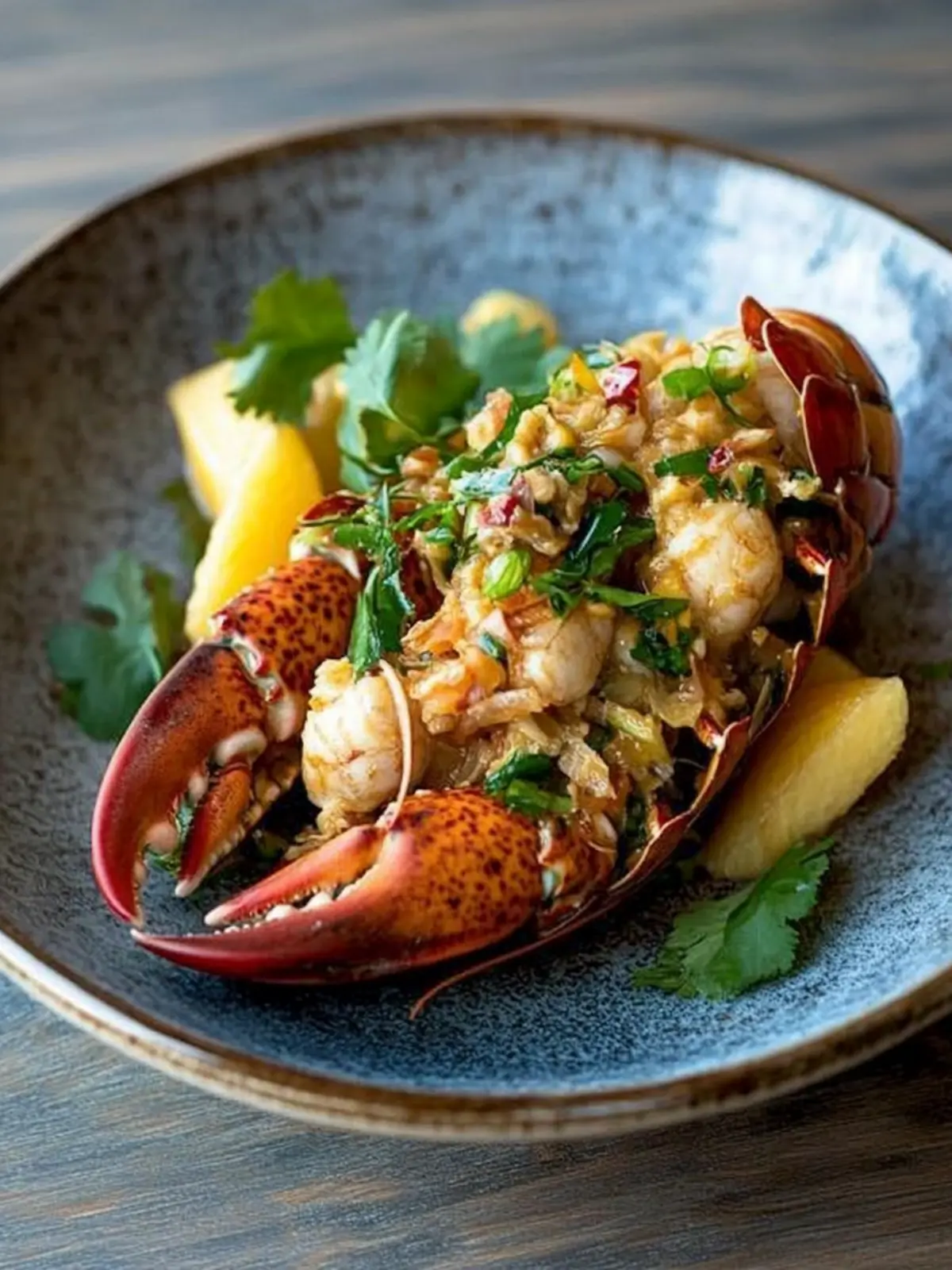 Smoked Tom Yum Lobster with Mango Salad A Flavorful Twist 2 Smoked Tom Yum Lobster with Mango Salad