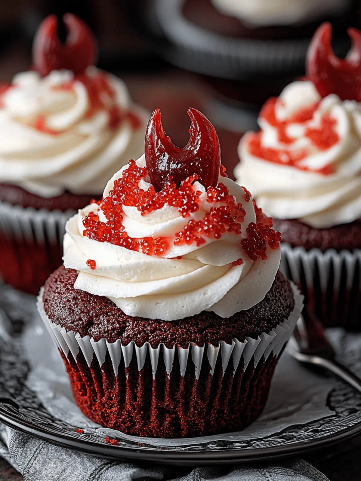Vampire Bite Red Velvet Cupcakes for a Spooky Sweet Treat 4 Vampire Bite Red Velvet Cupcakes
