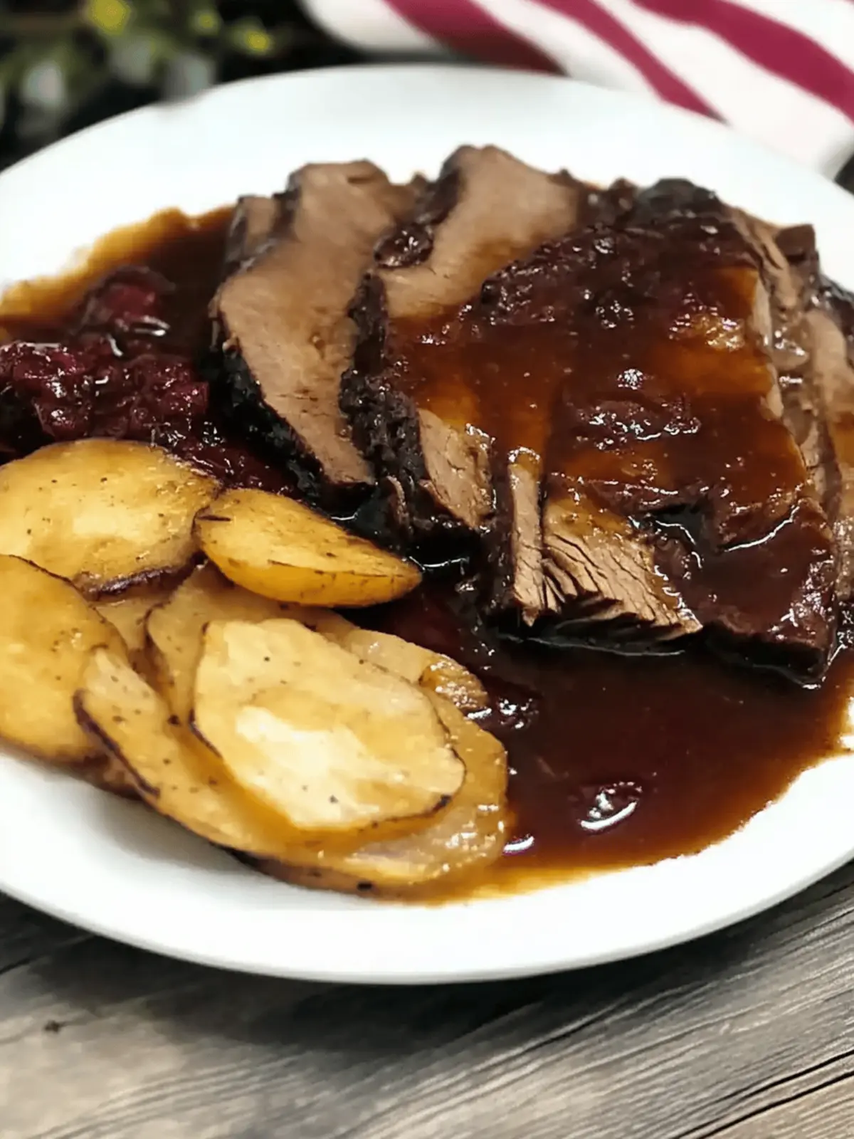 Oma's Slow-Cooked Marinated Beef With Gravy: A Cozy Classic 2 Oma's Slow-Cooked Marinated Beef With Gravy (Sauerbraten)