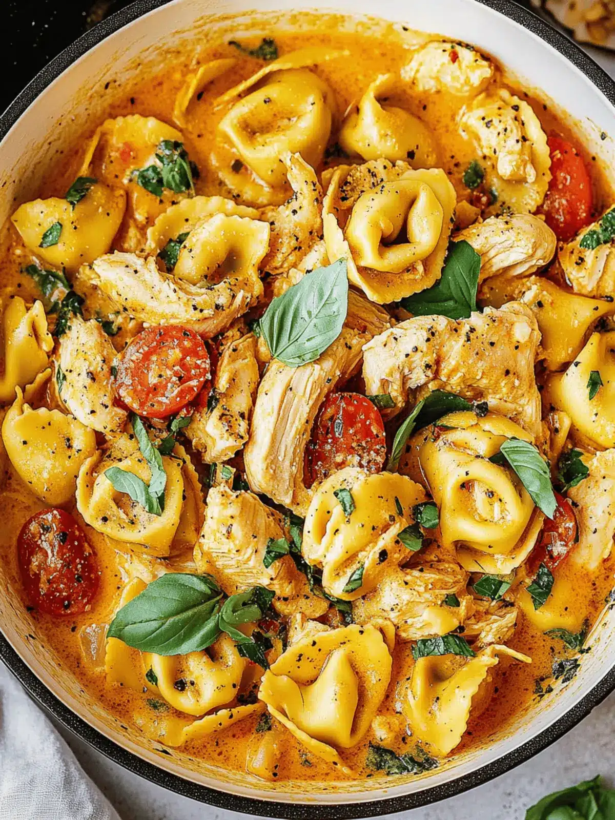 Creamy Chicken Tortellini: A Cozy One-Pan Delight 2 Creamy Chicken Tortellini