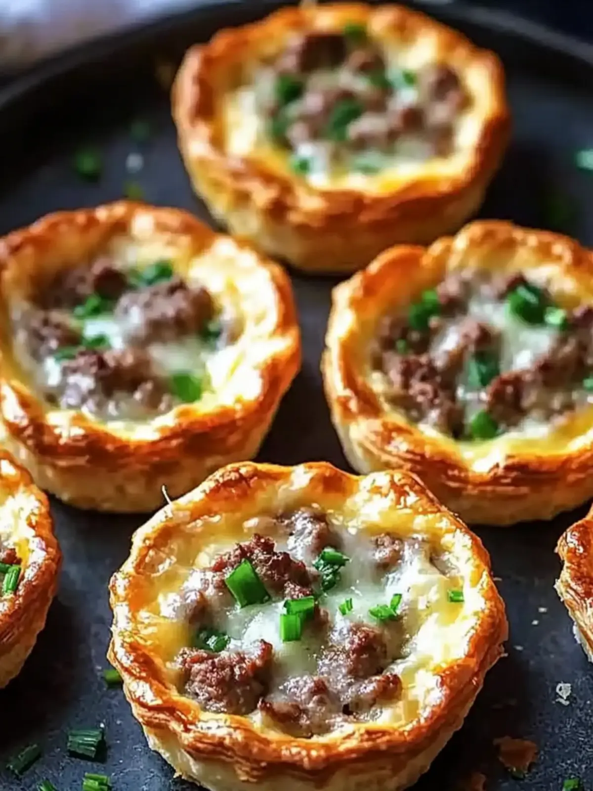 Savory Beef and Cheddar Tartlets with Chives for a Cozy Bite 2 Beef and Cheddar Tartlets with Chives