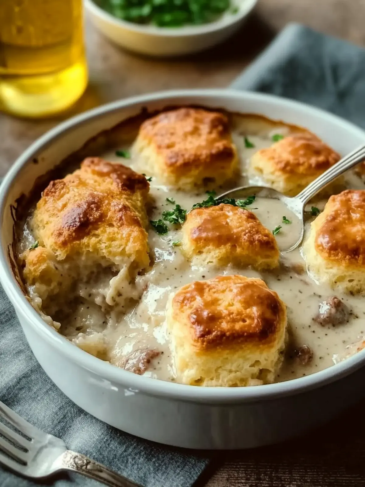 Savory Biscuits & Gravy Casserole for Cozy Mornings 2 Biscuits & Gravy Casserole
