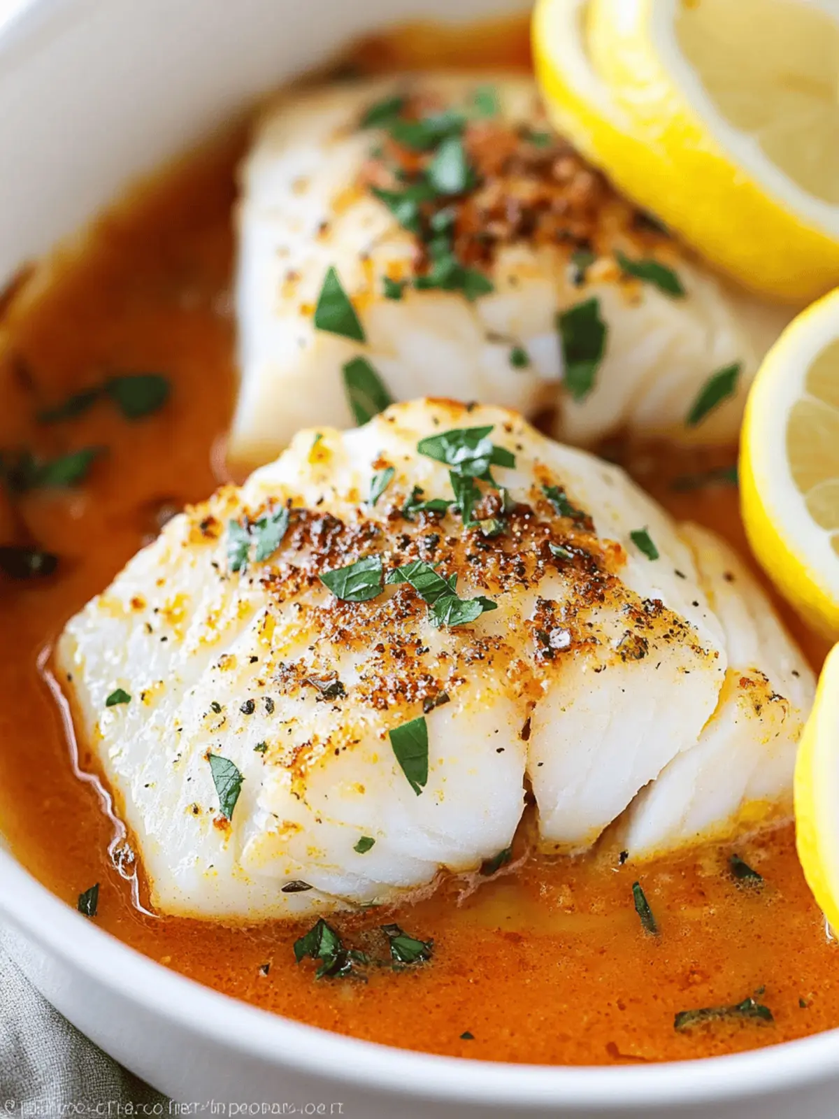 Lemon Butter Baked Cod: A Simple, Delicious Seafood Delight 4 Lemon Butter Baked Cod
