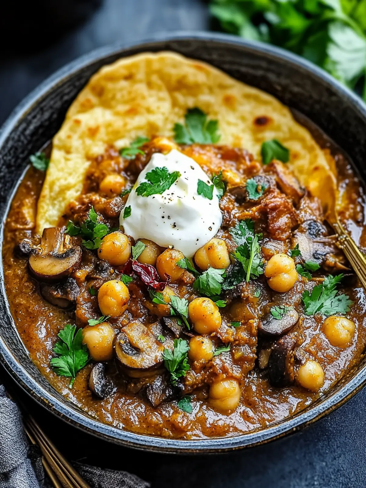 Mushroom and Chickpea Makhlama: Comfort in Every Bite 4 Mushroom And Chickpea Makhlama