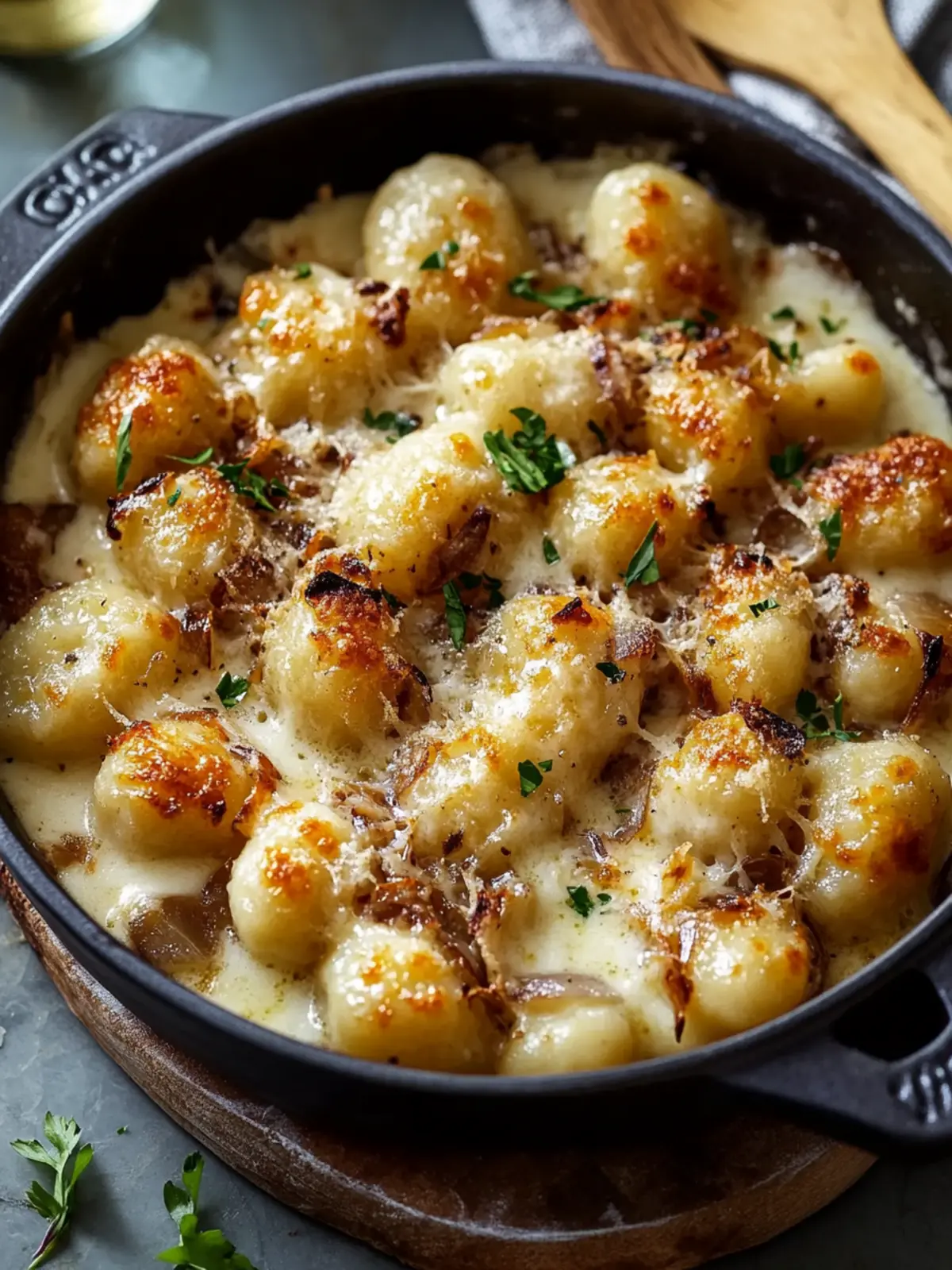 French Onion Gnocchi: Cozy Comfort Food in One Pan 3 French Onion Gnocchi