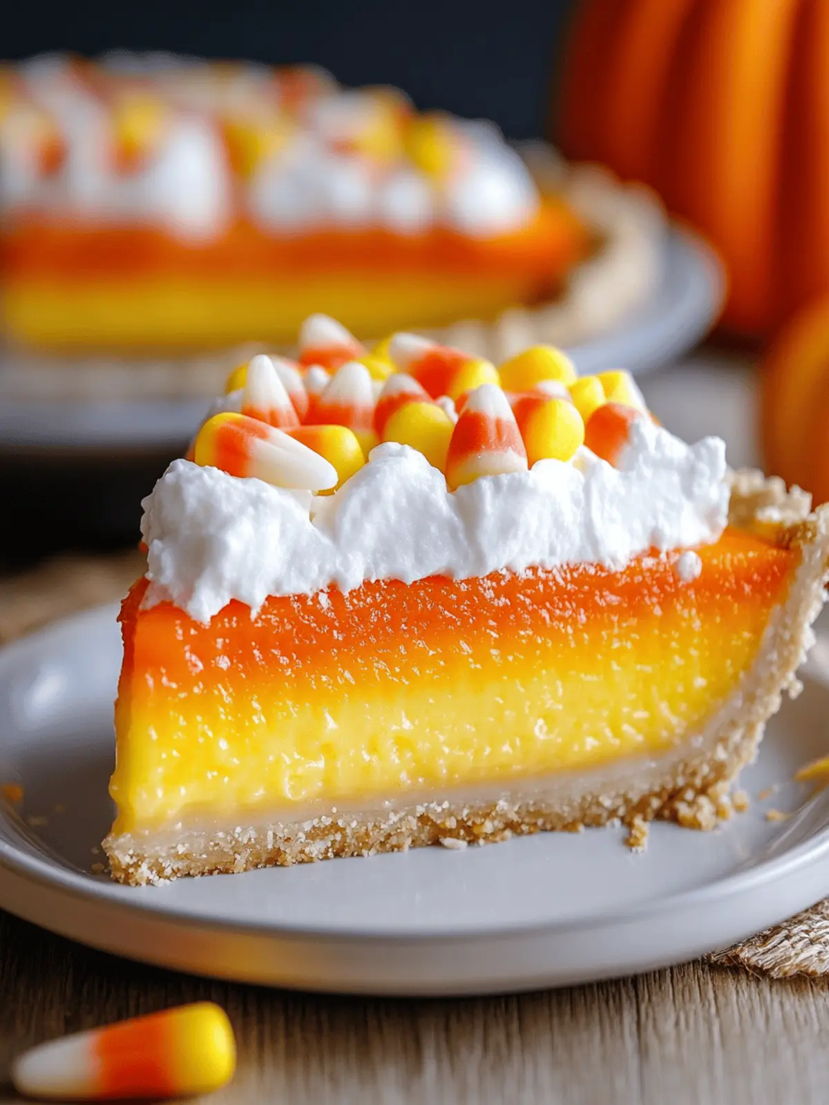 Layered Candy Corn Pie That's a Sweet No-Bake Treat 3 Layered Candy Corn Pie