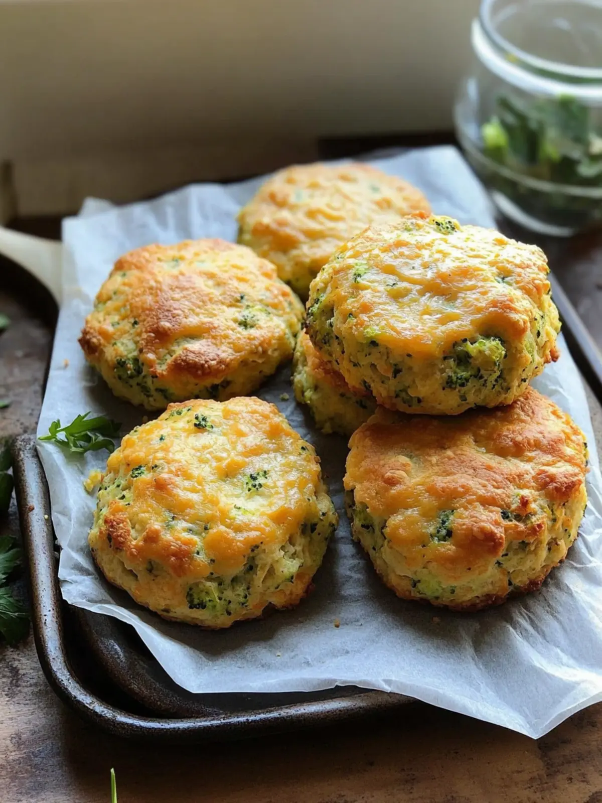 Fluffy Broccoli Cheddar High Protein Biscuits for Guilt-Free Snacking 2 Fluffy Broccoli Cheddar High Protein Biscuits