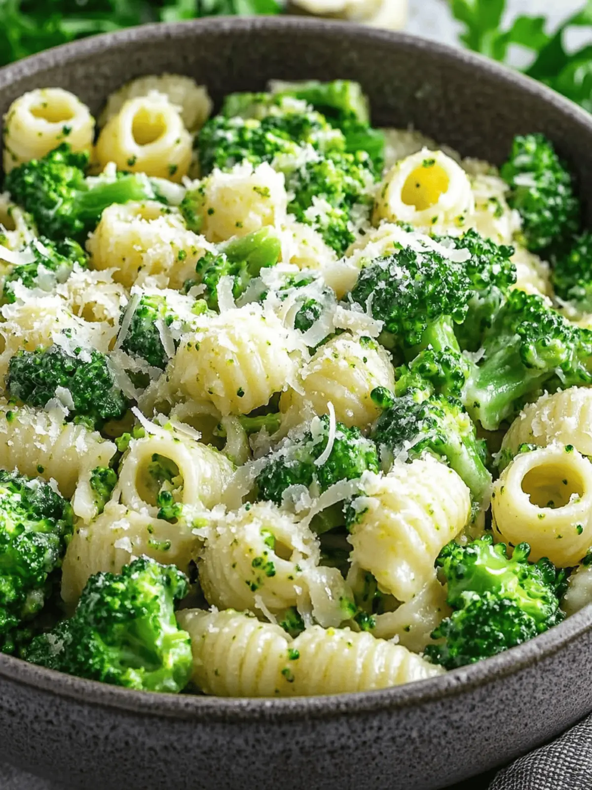 Savory Broccoli Pasta with Garlic Parmesan Magic 4 Broccoli Pasta Garlic Parmesan
